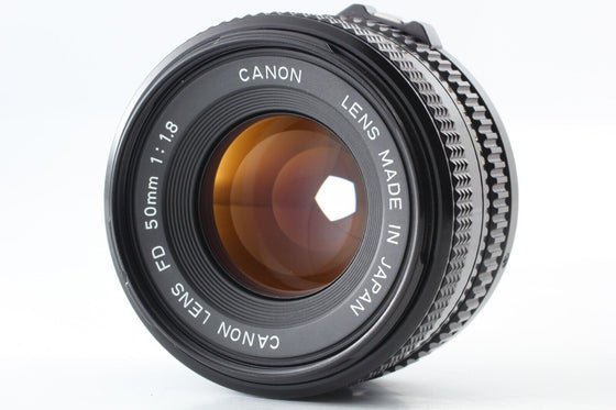 Canon AE-1 Black SLR Camera NFD New FD 50mm F1.8